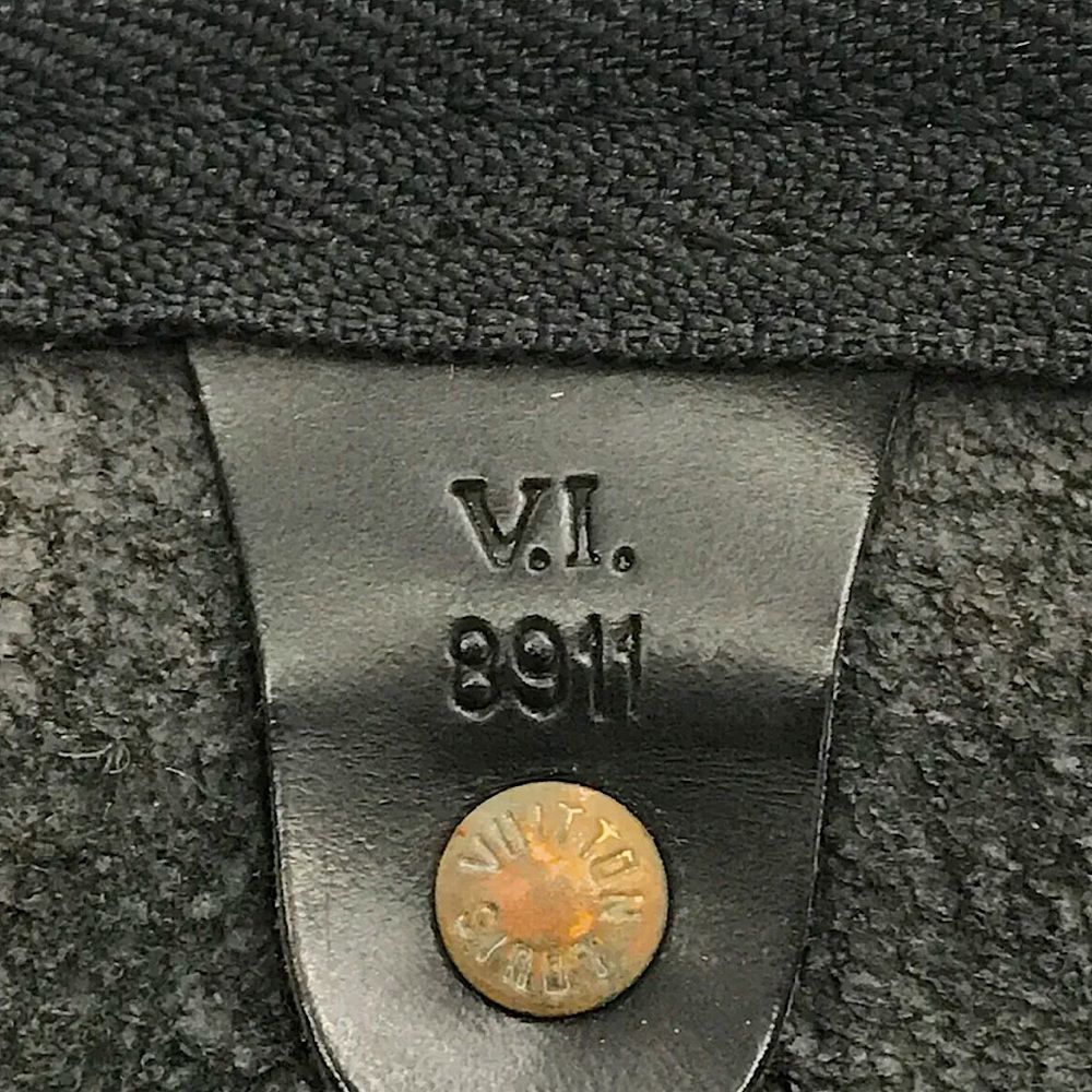 LOUIS VUITTON Black Epi Keepall LV50 Boston Weekend Travel Duffle Bag VI8911 - Picture 12 of 16